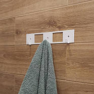 Металева настінна вішалка Kanto (біла), фото 2