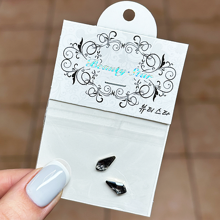 Камені для декору Beauty Star 2 шт, кристал графіт, фото 1