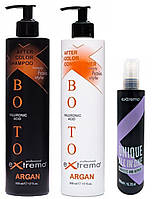Набор Шампунь для окрашенных волос Extremo Botox After Color Argan +кондиционер 500 мл+термозащита