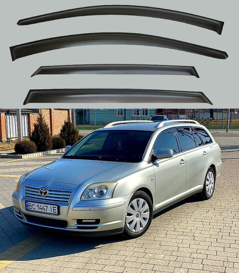 Вітровики Toyota Avensis універсал 2003-2009 (скотч) VIP Китай
