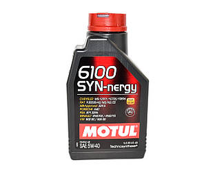 Моторна олива Motul 6100 Syn-nergy 5W-40, 1 л. - ACEA A3/B4 / API SN