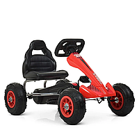 Карт педальный Bambi kart M 4036-3 надувные колеса Красный от EgorKa