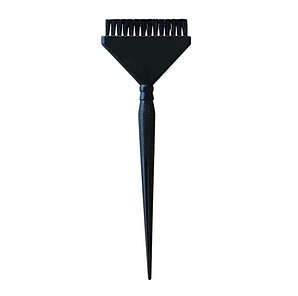 Пензель для фарбування волосся Shine з короткою щетиною (10мм) широкий чорний, sh-114-black