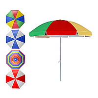 Пляжный зонтик для отдыха на пляже, в саду, разноцветный зонт для защиты от солнца 180см Garden Line