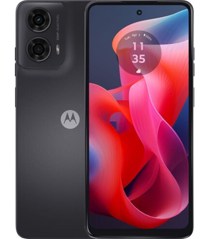 Смартфон Motorola Moto G24 4/128 GB Dual Sim Matte Charcoal (PB180009RS)