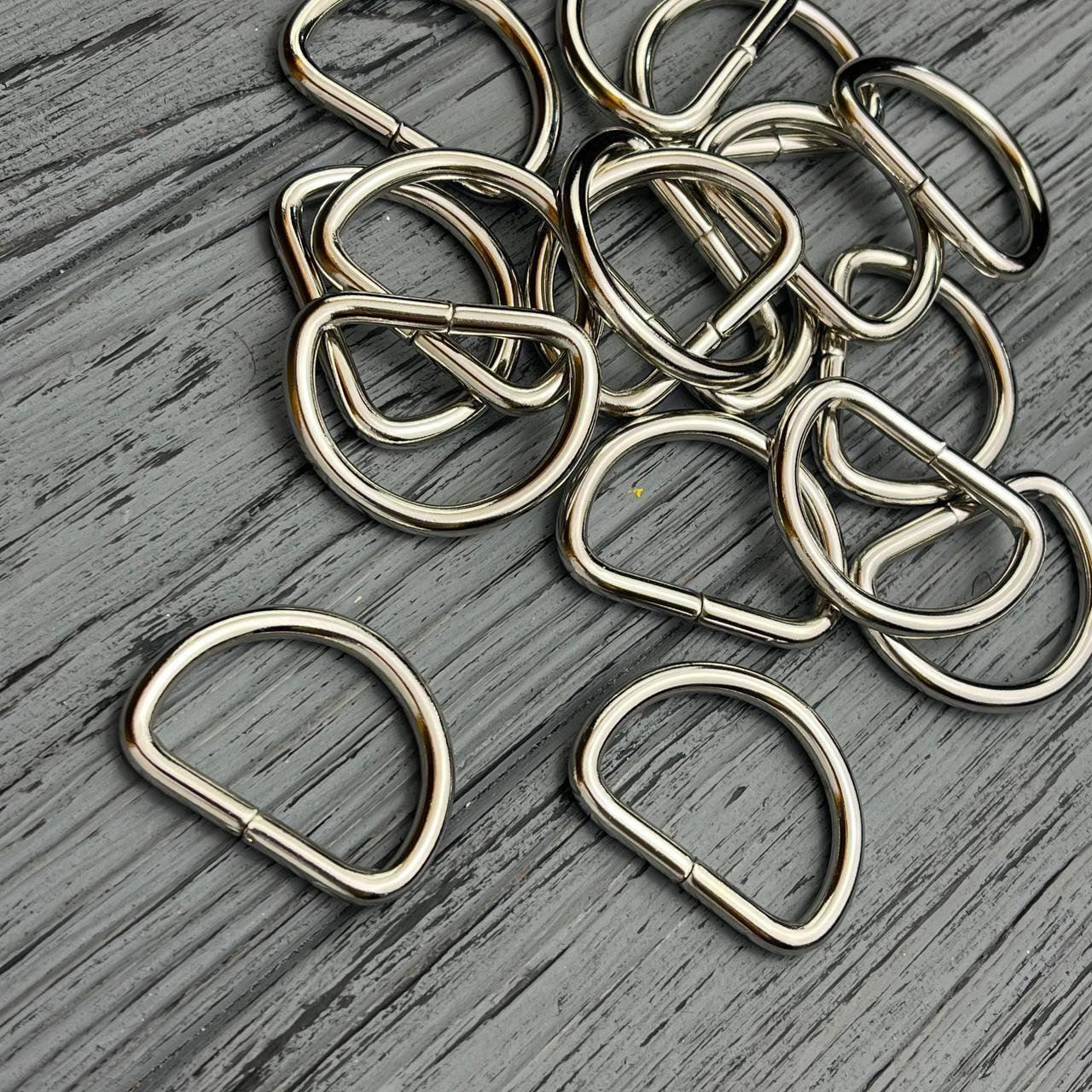 Напівкільце сталеве 40 х 3.9 мм Нікель