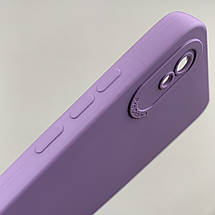 Чохол для Xiaomi Redmi 9A чохол однотонний із захистом камери на телефон сяомі редмі 9а фіолетовий s2l, фото 4