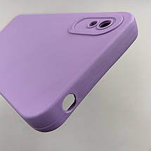 Чохол для Xiaomi Redmi 9A чохол однотонний із захистом камери на телефон сяомі редмі 9а фіолетовий s2l, фото 5