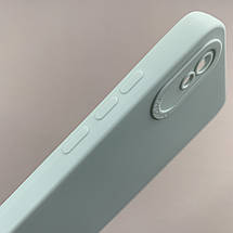 Чохол для Xiaomi Redmi 9A чохол однотонний із захистом камери на телефон сяомі редмі 9а блакитний s2l, фото 4