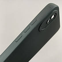 Чохол для Xiaomi Redmi 9A чохол однотонний із захистом камери на телефон сяомі редмі 9а чорний s2l, фото 4