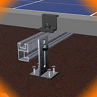 Алюмінієве кріплення для сонячний панелей на дах (бітумна черепиця) - комплект для 1 модуля