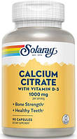 Кальций с Витамином Д3 Solaray Calcium Citrate & Vitamin D3 90 caps