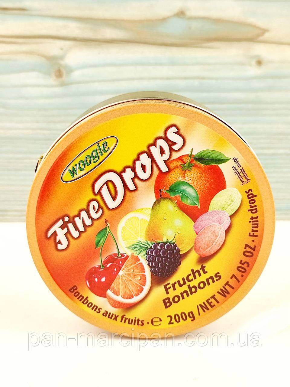 Драже Fine Drops тропічні фрукти 200 гр з/б, фото 1