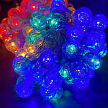 Світлодіодна гірлянда Smart 40 LED Outhome міцні скляні кульки, 6м, різнокольоровий колір (S4LDMCOTHM), фото 8