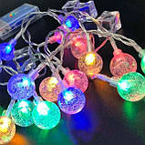 Світлодіодна гірлянда Smart 80 LED Outhome міцні скляні кульки, 10м, різнокольоровий колір (S8LDMCOTHM), фото 9