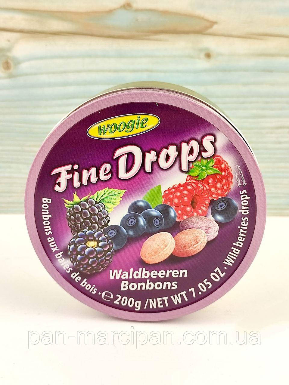 Драже Fine Drops лісова ягода 200гр ж/б, фото 1