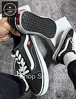 Чоловічі чорно-білі кеди Vans Old Skool, жіночі ванс кеди Vans white-black