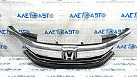 Грати радіатора grill Honda Accord 16-17 в зборі, хром, пісок