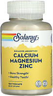 Кальцій-магній-цинк Solaray Calcium Magnesium Zinc 100 капсул