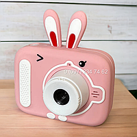 Детский цифровой фотоаппарат X900 Rabbit pink