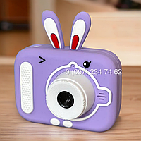 Детский цифровой фотоаппарат Camera X900 Rabbit фиолетовый