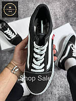 Кеды Vans Old Skool, женские вансы черно-белые мужские кроссовки white-black