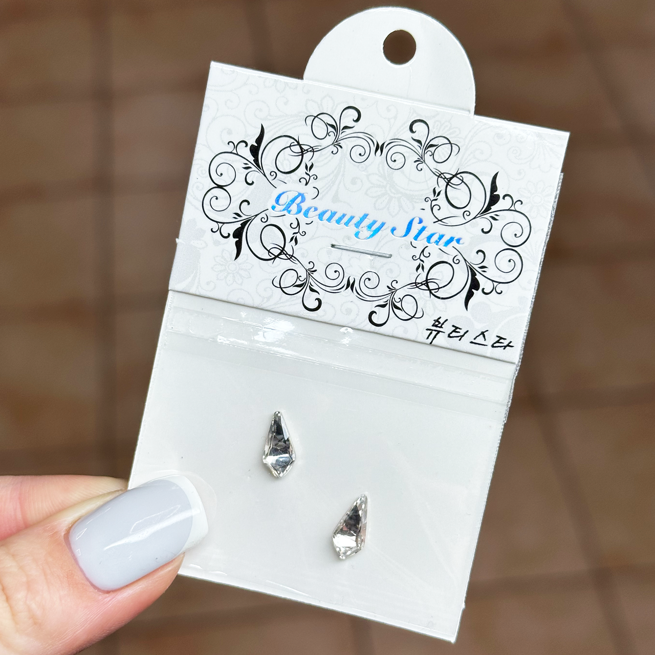 Камені для декору Beauty Star 2 шт, кристал прозорий
