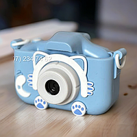 Детский цифровой фотоаппарат Children's fun Camera Steep голубой