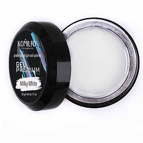 Гель для нарощення Komilfo Premium Gel Milky White, 50 мл