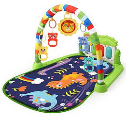 116-61/62/63 Килимок ігровий розвивальний підсвітка, мелодії, 5 підвісок, піаніно