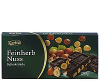 Шоколад Karina Feinherb Nuss Черный с фундуком 200 г (52435)