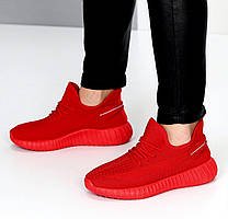 Жіночі червоні кросівки сітка спортивні текстильні літні легкі текстильні Viki 38