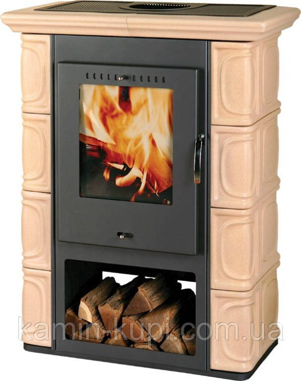 Піч-камін Thorma BORGHOLM ceramic (cheesnut brown, dark-brown, ivory, caрpuccino, olivegreen)
