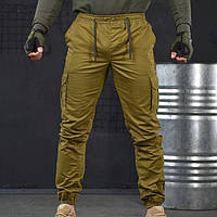 Демисезонные штурмовые штаны олива Bandit с накладными карманами и манжетами штаны для ВСУ ukr