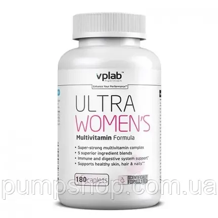 Вітаміни для жінок VPLab Ultra Women’s Multivitamin 180 капс., фото 2