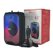 Потужна акустична система RX-8150 10W 3000mAh з RGB підсвіткою дротовим мікрофоном і пультом ДУ, фото 5