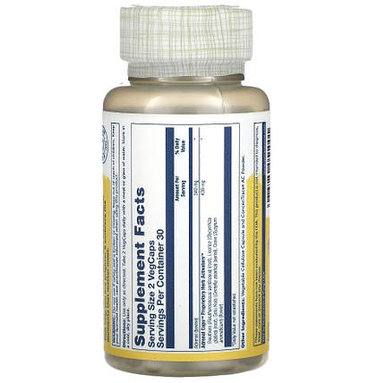 Для здоров'я наднирників Solaray Adrenal Caps freze-dried 60 veg caps, фото 3