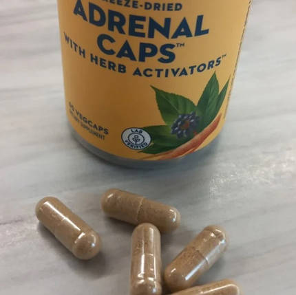 Для здоров'я наднирників Solaray Adrenal Caps freze-dried 60 veg caps, фото 4