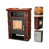 Піч-камін Thorma Borgholm TOP ceramic (cheesnut brown, dark-brown, ivory, caрpuccino, olivegreen), фото 3