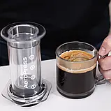 Аеропрес AeroPress Inc. Clear Review 2023 Прозора ударна ручна кавоварка аеропрес, заварник для кави, фото 7