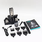 Машинка для стрижки волосся 5в1 VGR V-105, 5W / Акумуляторний триммер для стрижки бороди та вусів / Електробритва, фото 10