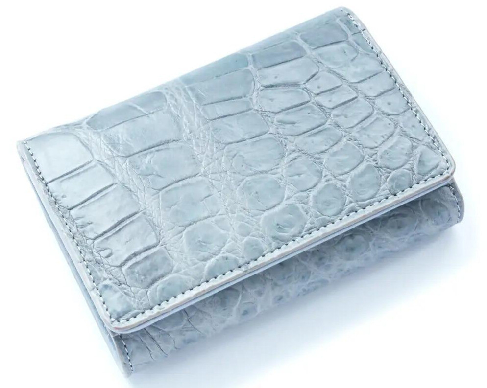 Гаманець жіночий зі шкіри крокодила Ekzotic Leather Сірий (cw106_3)