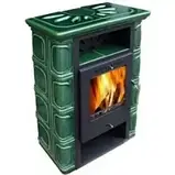 Піч-камін Thorma Borgholm TOP ceramic (cheesnut brown, dark-brown, ivory, caрpuccino, olivegreen), фото 5