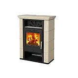 Піч-камін Thorma Borgholm TOP ceramic (cheesnut brown, dark-brown, ivory, caрpuccino, olivegreen), фото 6