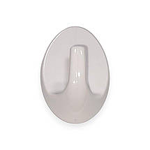 Гачок пластиковий овальний самоклеючий на липучці 5.5х3.4 см в асортименты кольорів, фото 3