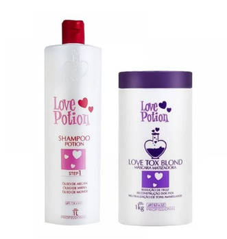 Набір ботексу для волосся Love Potion blond tox матуючий для блондинок