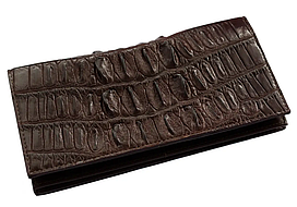 Гаманець зі шкіри крокодила Ekzotic Leather Коричневий (cw11_3)