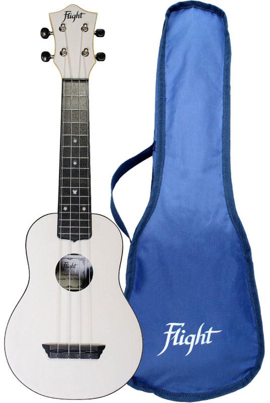 Укулеле сопрано Flight TUS35 White Soprano Travel Ukulele, фото 1