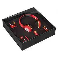 Подарунковий набір Marvel IronMan-навушники,USB-накопичувач,кабель і автомобільний зарядний пристрій (вітрина)