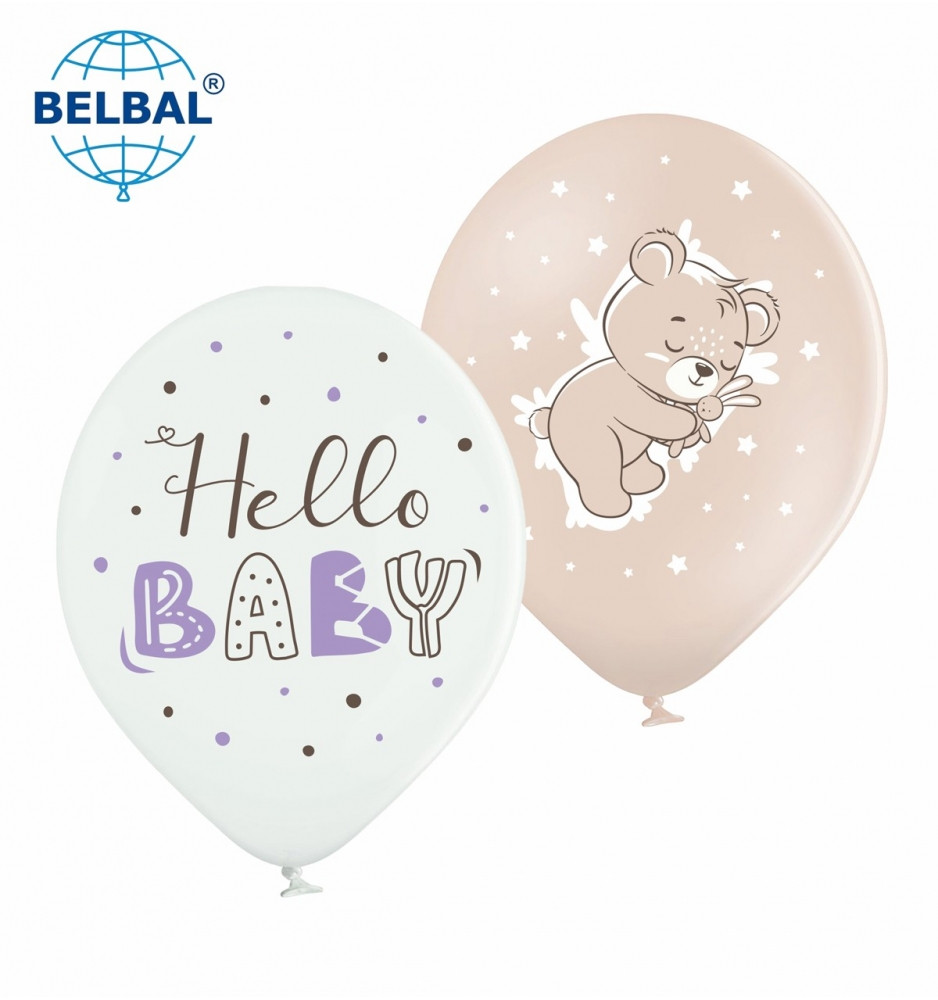Повітряні кулі Hello Baby 25 штук 12 "(30 см) ТМ Sharoff